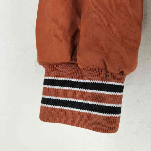 80~90S バック刺繍サテンスタジャン メンズ