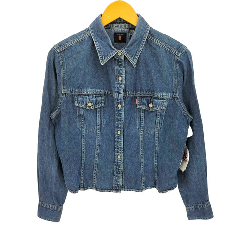 リーバイス Levis 90S RED TAB クロップド デニム シャツ レディース import:L