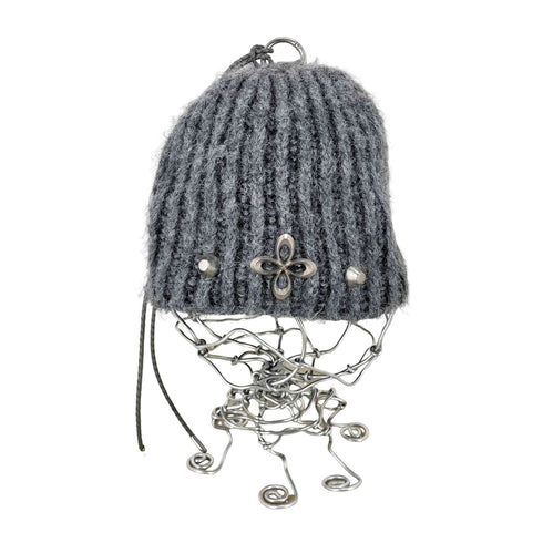 SURGERY CLOVER LOGO DOUBLE STRAP BEANIE street メンズ FREE