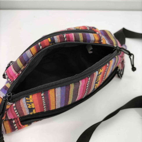 シュプリーム Supreme 2020SS Woven Stripe Waist Bag 総柄 マルチカラー ボディバッグ レディース