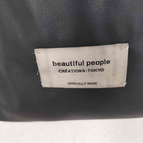 ビューティフルピープル beautiful people レザー巾着バッグ レディース