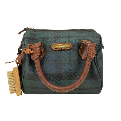 ポロラルフローレン POLO RALPH LAUREN 2way ブラックウォッチ ショルダー ミニボストンバッグ レディース