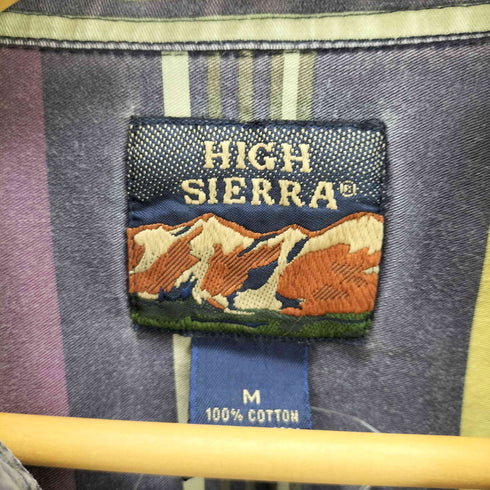 ハイシェラ HIGH SIERRA 90S 韓国製 ボーダー半袖シャツ メンズ import:M