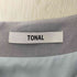トーナル TONAL ソフトツイルパール釦ワンピース レディース JPN:38
