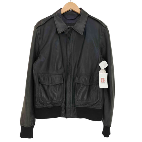 ラルフローレン RALPH LAUREN A-2 Cow Leather Flight Jacket カウレザー フライト ジャケット メンズ import:M