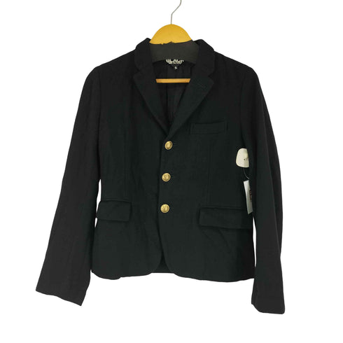 ブラックコムデギャルソン BLACK COMME des GARCONS 金ボタンウールコート メンズ S