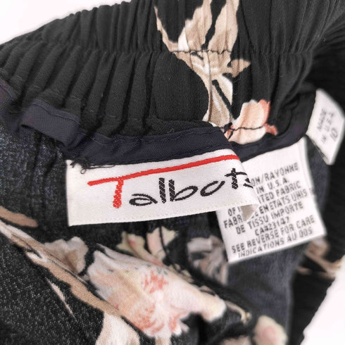 タルボット TALBOTS USA製 フラワー総柄 レーヨンスカート レディース 10