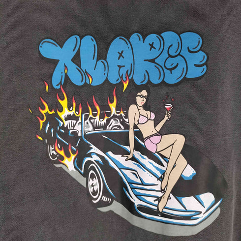 エクストララージ XLARGE PIGMENT BURN DOWN Pullover Hooded SWEAT メンズ JPN:XL