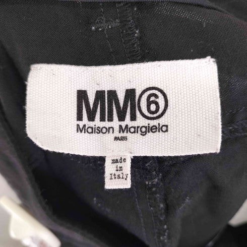 エムエムシックスメゾンマルジェラ MM6 Maison Margiela ウール サイドライン トラウザーズパンツ レディース 38