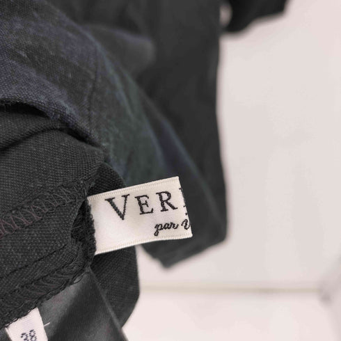 ヴェルメイユ VERMEIL フロントジッパー バルーンスリーブ 半袖トップス レディース 38