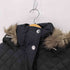 MODA INTERNATIONAL ウエストベルト キルティングダウンコート レディース import:S