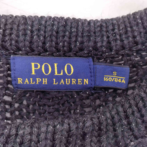 ポロラルフローレン POLO RALPH LAUREN ラメ S/S クルーネックニット レディース import:S