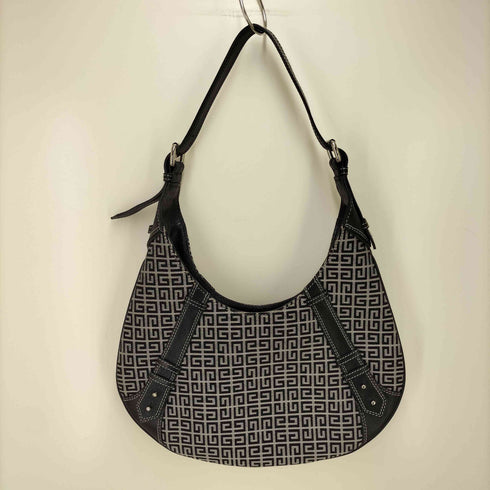 ジバンシィ GIVENCHY CHIC HOBO Gロゴ 総柄キャンバス レザーホーボーバッグ レディース