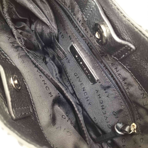 ジバンシィ GIVENCHY CHIC HOBO Gロゴ 総柄キャンバス レザーホーボーバッグ レディース