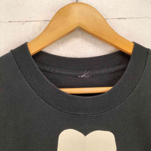 袖シングル ビジュー装飾クルーネックTシャツ メンズ