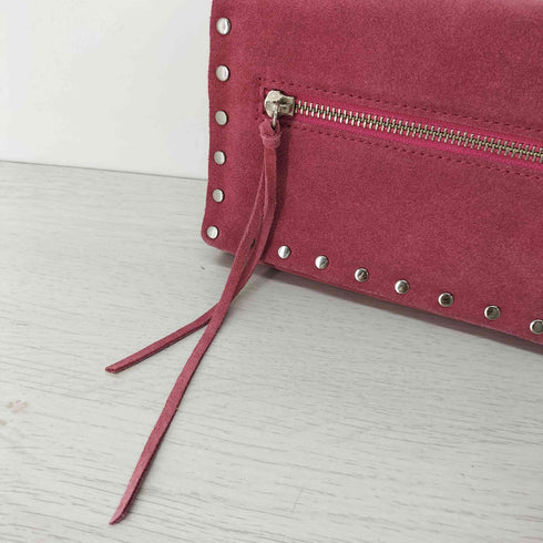 バナナリパブリック BANANA REPUBLIC スタッズ スウェード クラッチバッグ レディース