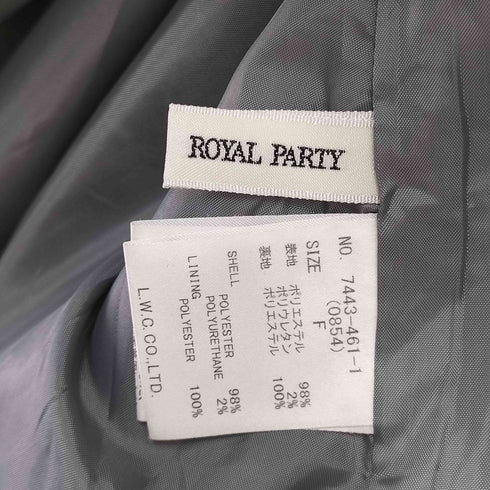 ロイヤルパーティー ROYAL PARTY コルセット フロントZIPシャツワンピース レディース FREE