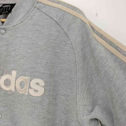 アディダス adidas 00s 3ストライプ フロントロゴ刺繍 スウェット地 スタジアムジャンパー メンズ import:M