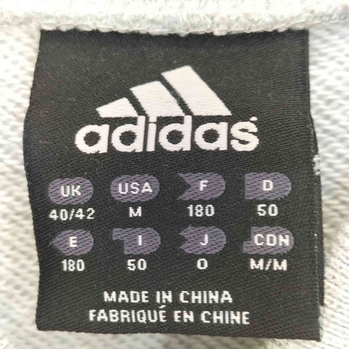 アディダス adidas 00s 3ストライプ フロントロゴ刺繍 スウェット地 スタジアムジャンパー メンズ import:M