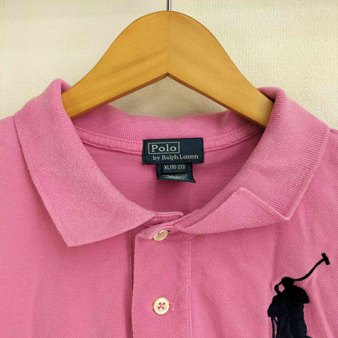 ポロバイラルフローレン Polo by RALPH LAUREN ビッグポニー刺繍 鹿の子 ポロシャツ レディース XL(18-20)