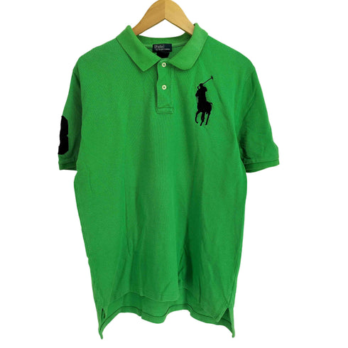 ポロバイラルフローレン Polo by RALPH LAUREN ビッグポニー刺繍 鹿の子 ポロシャツ メンズ import:XL