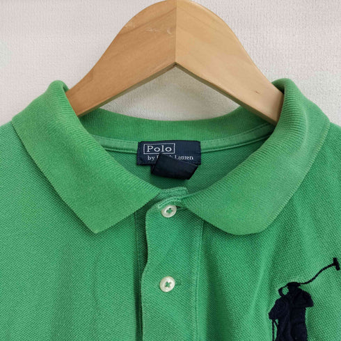 ポロバイラルフローレン Polo by RALPH LAUREN ビッグポニー刺繍 鹿の子 ポロシャツ メンズ import:XL
