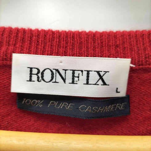 RONFIX PURE CASHMERE カシミヤ 100 金ボタン ニット カーディガン レディース import:L
