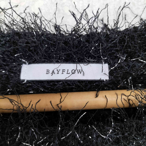 ベイフロー BAYFLOW ラメフェザーニットプルオーバー レディース F