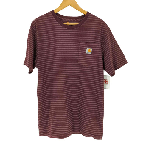 カーハートワークインプログレス Carhartt WIP ORIGINAL FIT ボーダーポケットTシャツ メンズ S