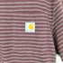 カーハートワークインプログレス Carhartt WIP ORIGINAL FIT ボーダーポケットTシャツ メンズ S