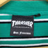 スラッシャー THRASHER フレイムロゴ刺繍ボーダーTシャツ メンズ S