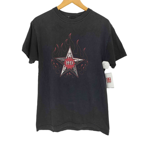 ハーレーダビッドソン HARLEY-DAVIDSON フレイムデザイン両面プリントクルーネックTシャツ メンズ M