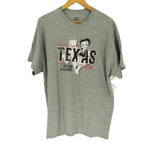 キャラクタープリントクルーネックTシャツ メンズ XL