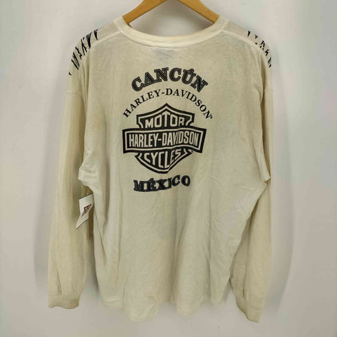 ハーレーダビッドソン HARLEY-DAVIDSON 00s CANCUN MEXICO Vツインエンジン ロングスリーブTシャツ メンズ import:XL