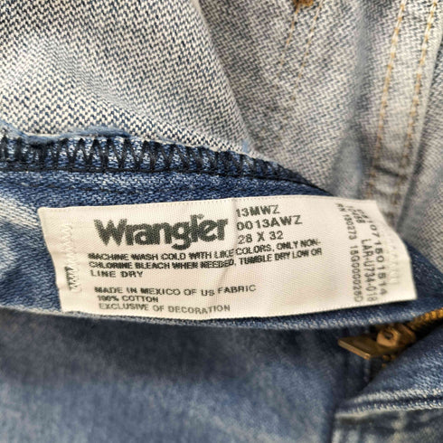 ラングラー Wrangler メキシコ製 13MWZ カウボーイカット フラットリベット ブロークンデニム メンズ W28/L32