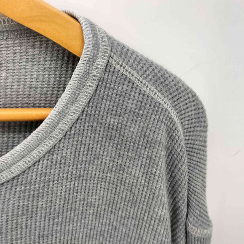 チャンピオン Champion 復刻 トリコタグ ヘンリーネック サーマル カットソー 染み込みプリント 猫目ボタン メンズ import:M