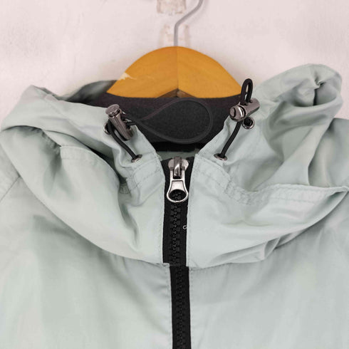 ザラ ZARA クロップド ナイロンフーデッドジャケット レディース US M