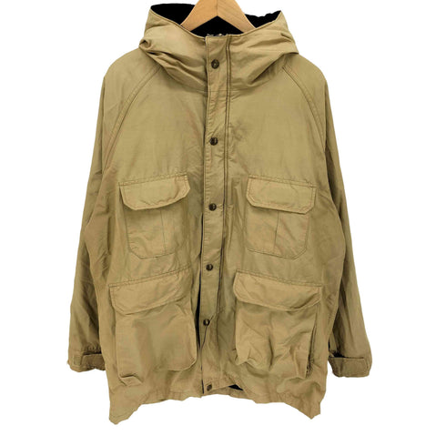ウールリッチ WOOLRICH 80S USA製 紺タグ 裏地チェック ジップアップ フィールド フーデッドジャケット メンズ import:L