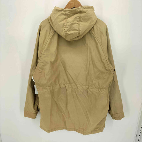 ウールリッチ WOOLRICH 80S USA製 紺タグ 裏地チェック ジップアップ フィールド フーデッドジャケット メンズ import:L
