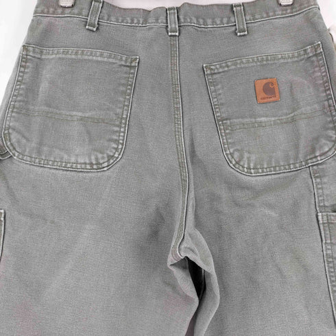カーハート Carhartt WASHED DUCK WORK DUNGAREE PANT-MOSS メンズ 33×32