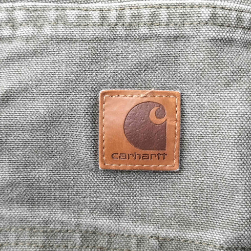 カーハート Carhartt WASHED DUCK WORK DUNGAREE PANT-MOSS メンズ 33×32