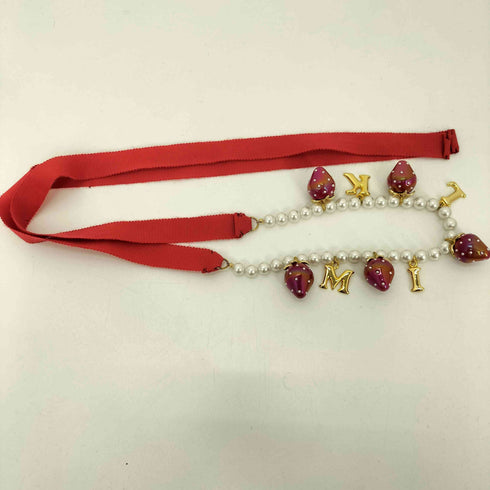 ミルク MILK 24SS STRAWBERRY ストロベリー パール ネックレス チョーカー レディース