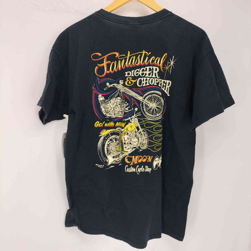 ギルダン GILDAN moon equipped 両面プリントクルーネックTシャツ メンズ L