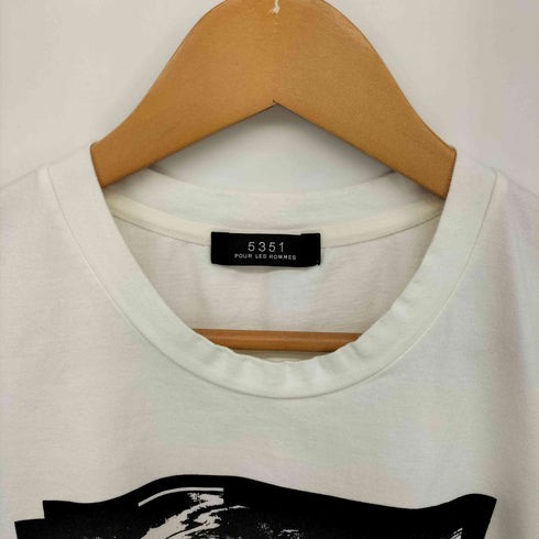 ゴーサンゴーイチプールオム 5351 POUR LES HOMMES ラメ スパーク ボーダー tシャツ メンズ JPN:44