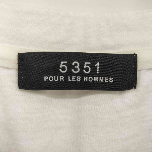 ゴーサンゴーイチプールオム 5351 POUR LES HOMMES ラメ スパーク ボーダー tシャツ メンズ JPN:44