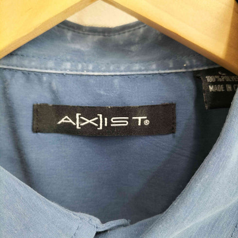 AXIST 90-00S ストライプ刺繍 S/S シャツ メンズ import:L
