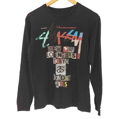 ステューシー Stussy world tour クルーネック長袖Tシャツ メンズ JPN:M M