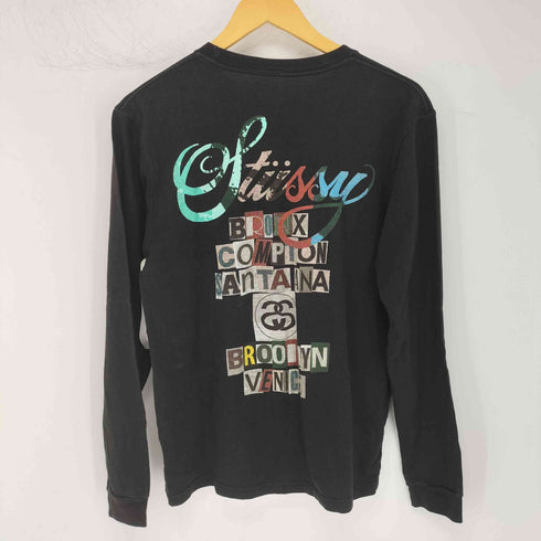 ステューシー Stussy world tour クルーネック長袖Tシャツ メンズ JPN:M M
