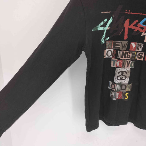 ステューシー Stussy world tour クルーネック長袖Tシャツ メンズ JPN:M M
