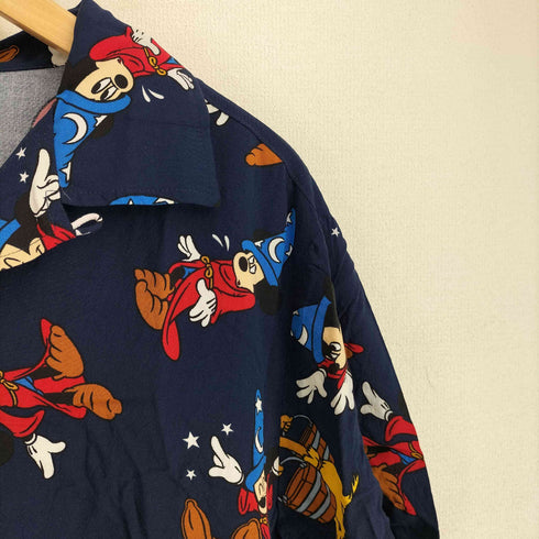 キャラクタープリント レーヨン100 総柄 ループカラー S/S シャツ メンズ JPN:L